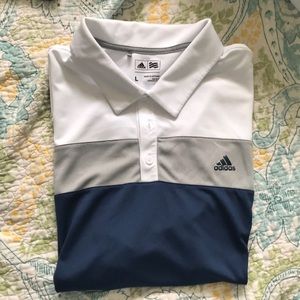 Adidas Tri-Colored Golf Polo, SZ L
